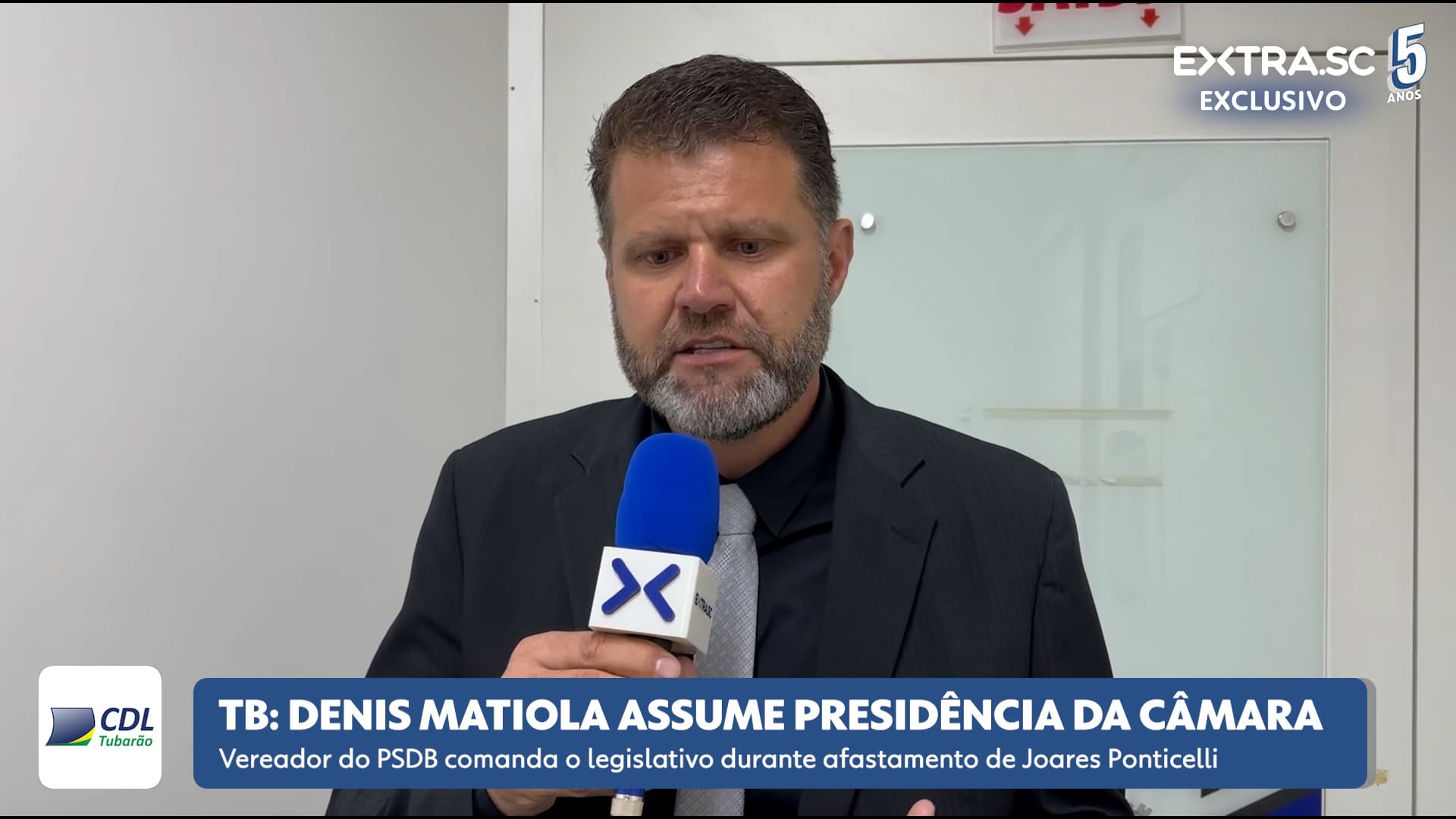 Denis Matiola é o pré-candidato a prefeito pelo PSD de Tubarão