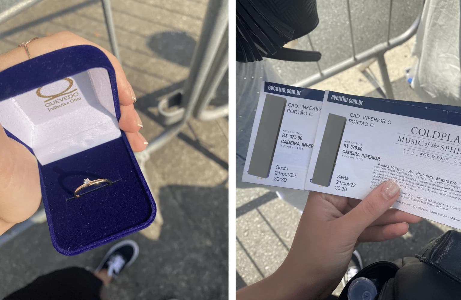 Após confundir data de show, tubaronense compra novos ingressos e pede namorada em casamento