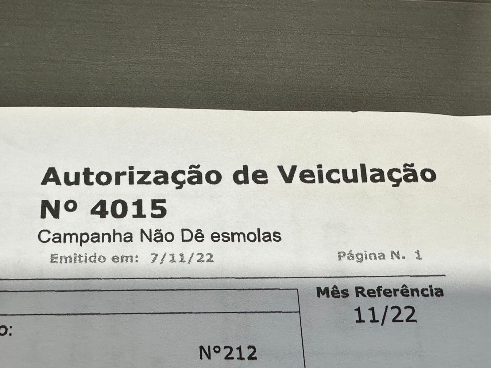 Não deem esmolas, só nos paguem!