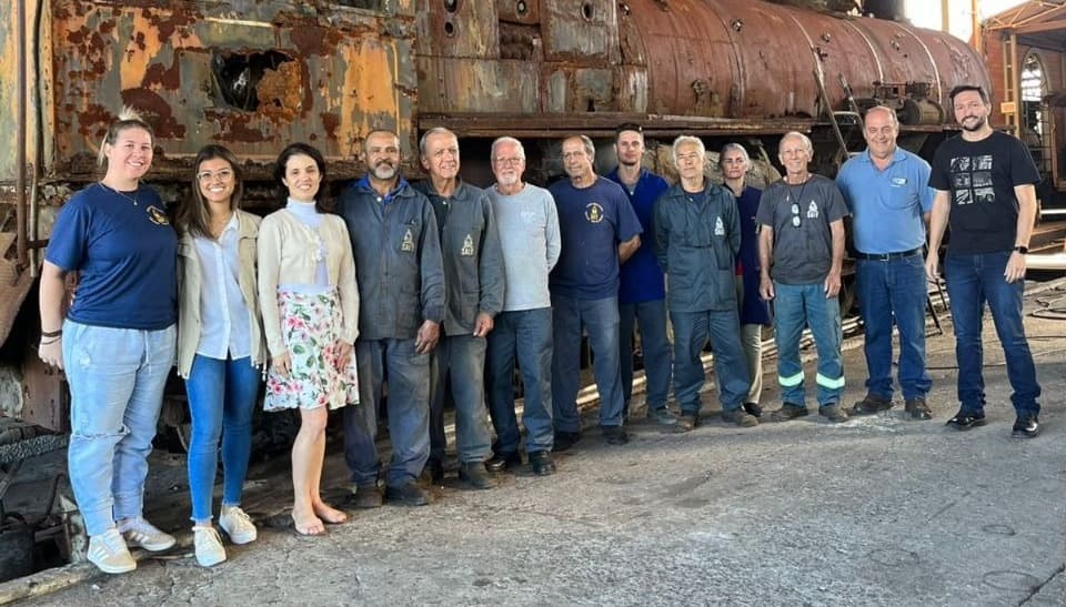 Locomotiva de 70 anos será restaurada em Tubarão