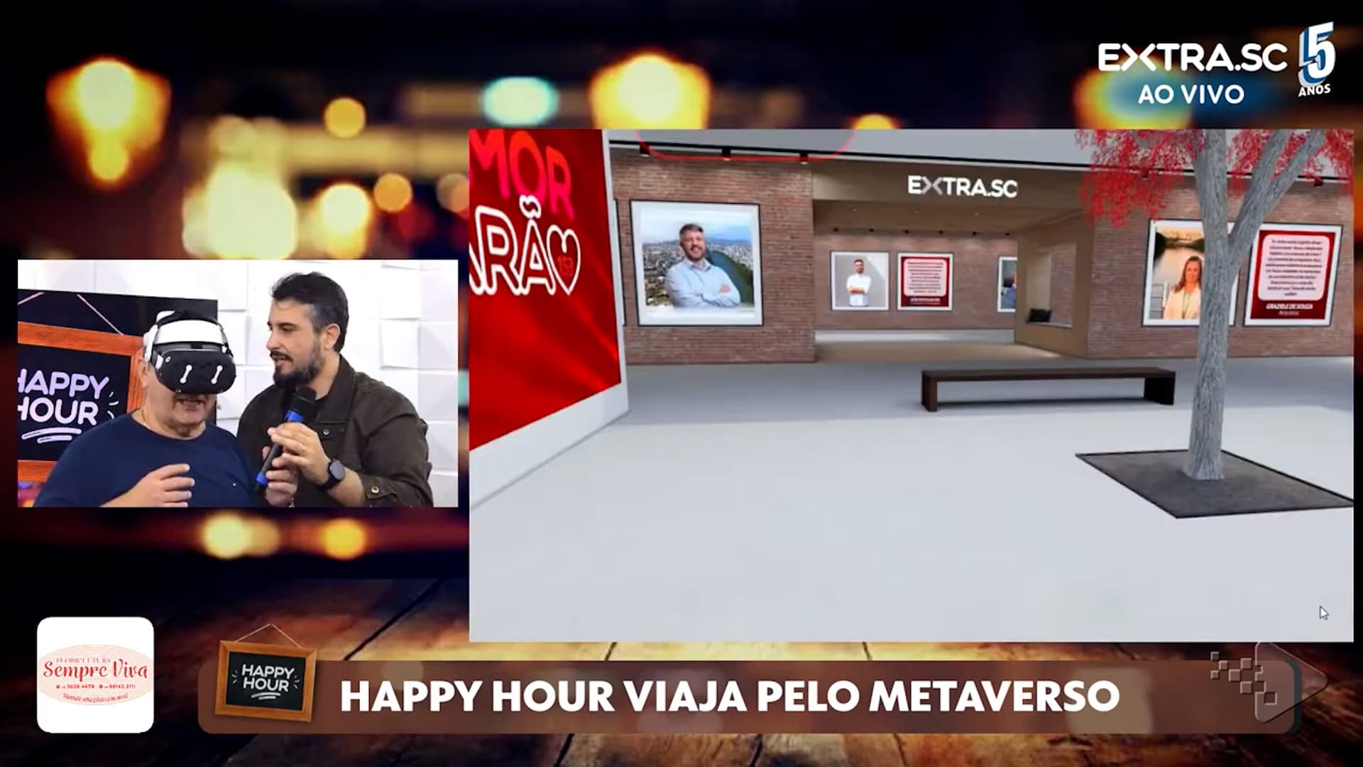 "Happy Hour" visita exposição fotográfica do "Meu Amor por Tubarão" no metaverso