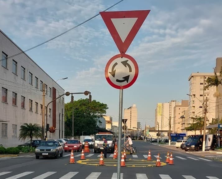 Rotatória será implementada de forma definitiva em Tubarão