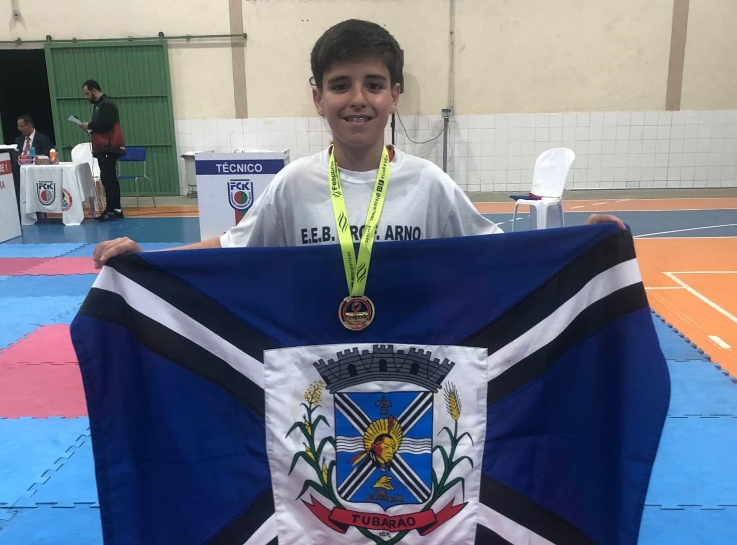 Jovem tubaronense participará de competição nacional de karatê