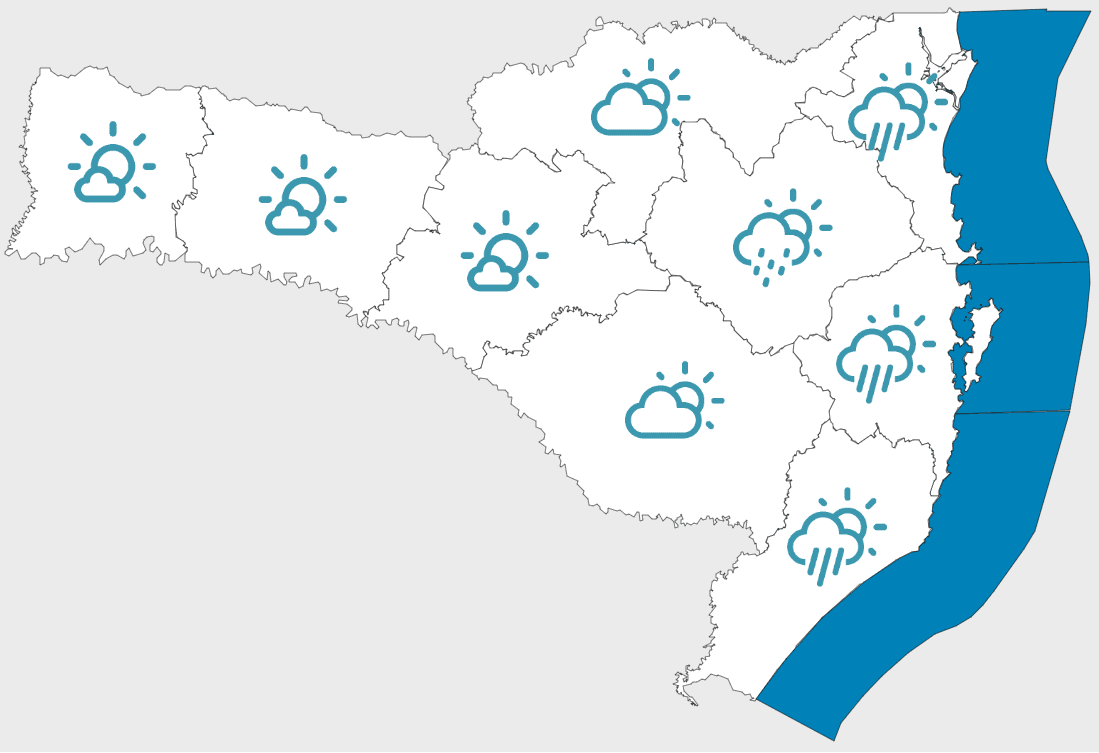 Clima instável deve marcar o começo da semana