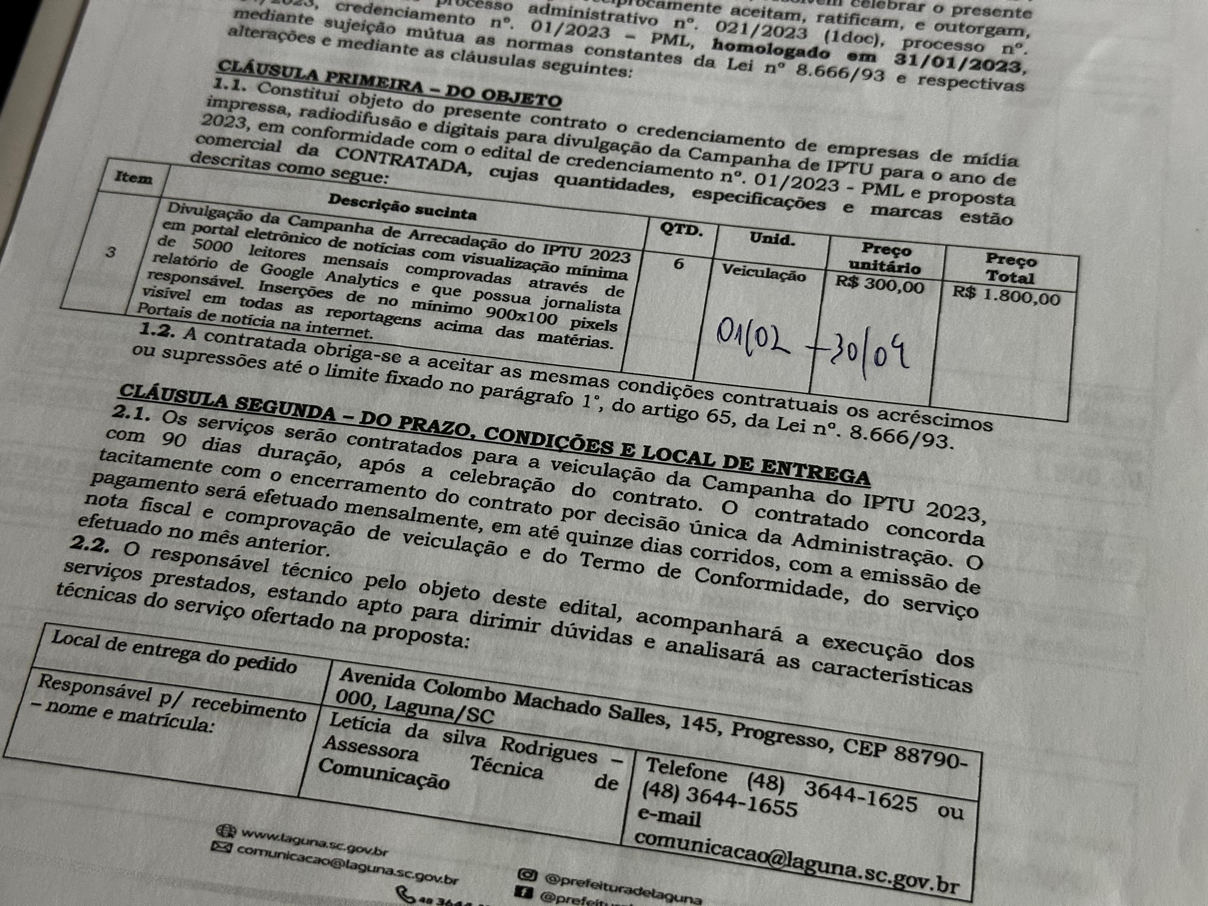Conta de Laguna está prestes a completar aniversário