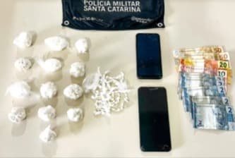 Mais de mil pedras de crack são apreendidas em Tubarão