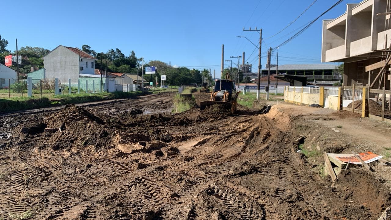 Obras das cabeceiras da ponte Stélio Boabaid são retomadas em Capivari