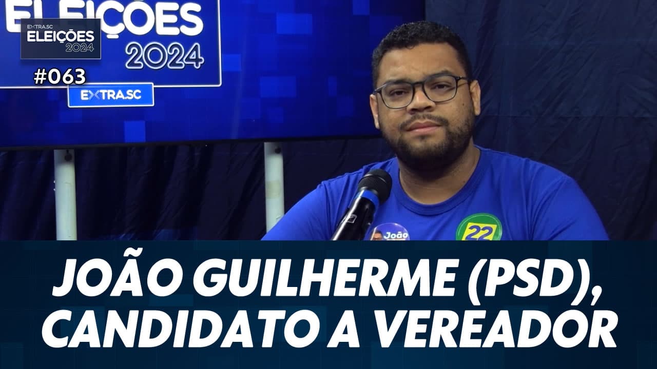 ASSISTA: Conheça João Guilherme (PSD), candidato a vereador de Tubarão – Eleições #063