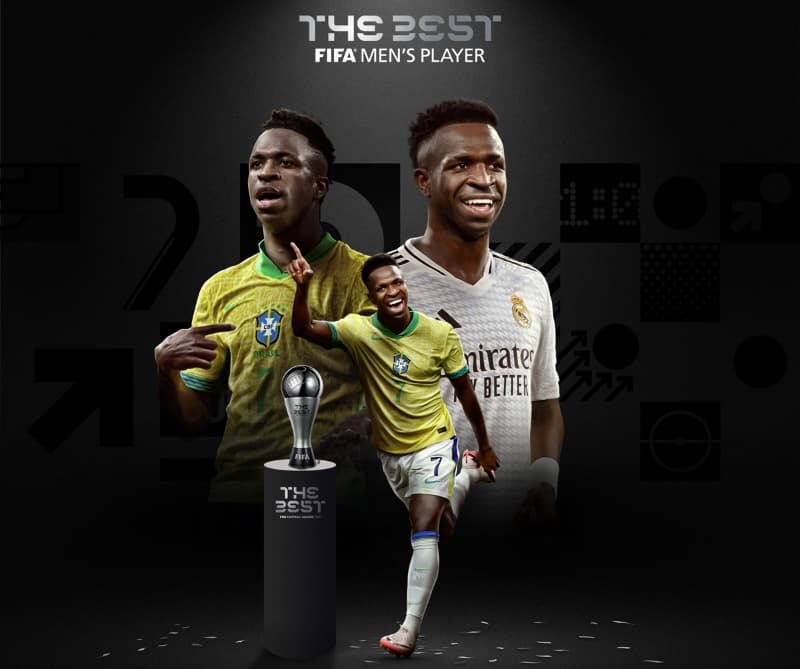 Vini Jr. é eleito o melhor jogador do mundo pela Fifa