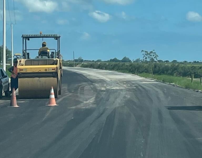 Rodovia Aggeu Medeiros tem seis quilômetros asfaltados