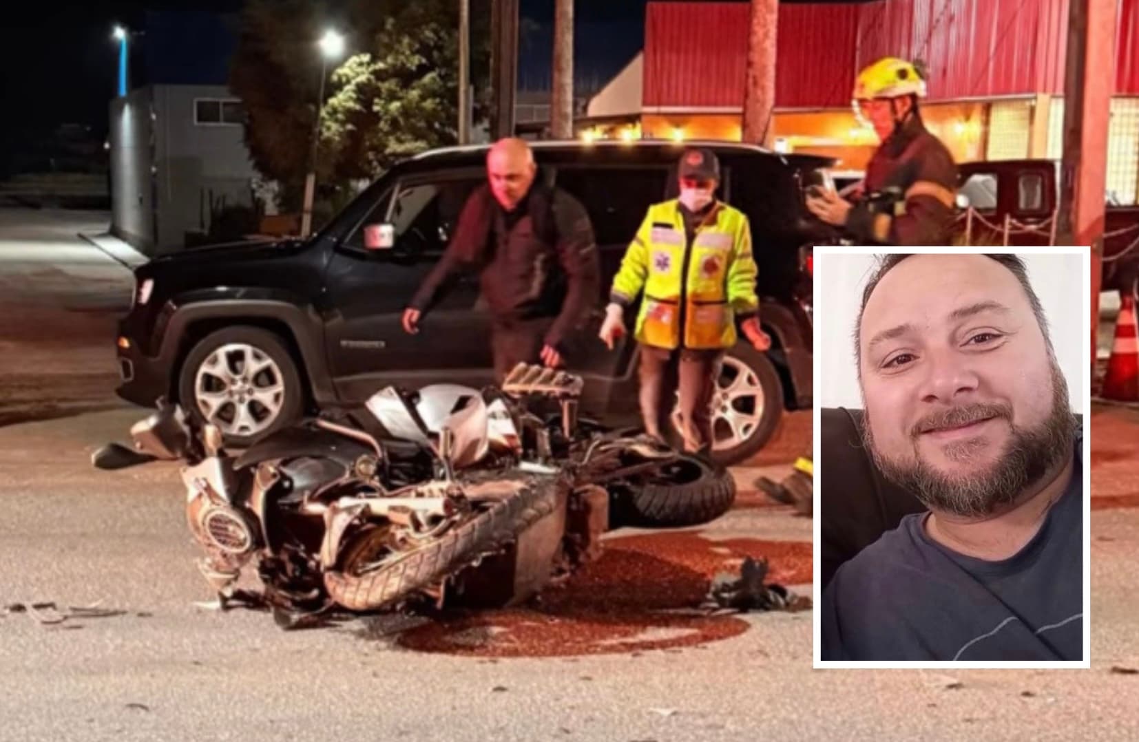 Empresário de Jaguaruna morre em grave acidente de moto em Tubarão