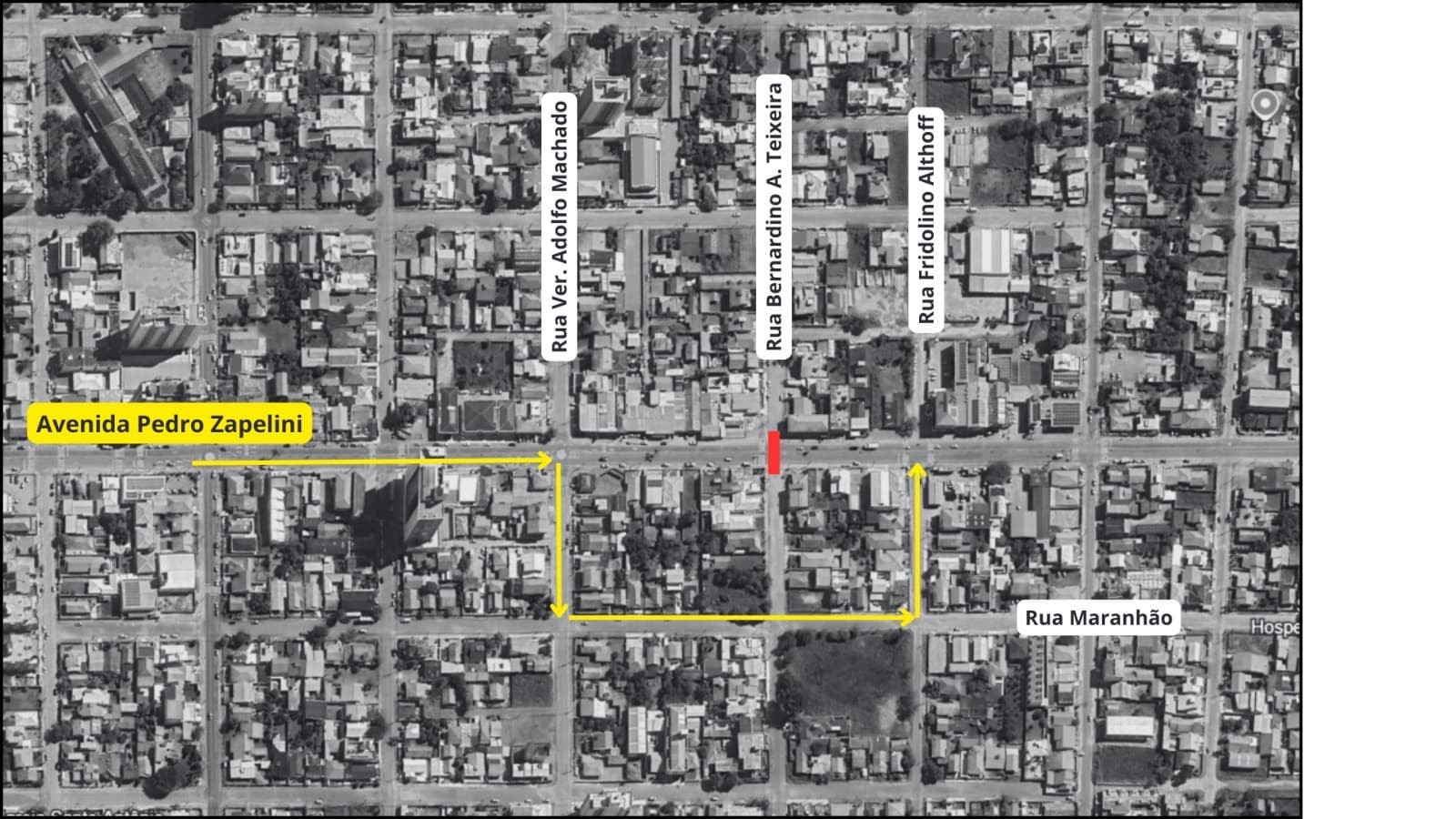 Avenida Pedro Zapelini terá interdições nesta sexta-feira (12) e na próxima terça (16)