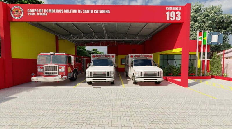 Construção do Posto Avançado do Corpo de Bombeiros de Tubarão será retomada