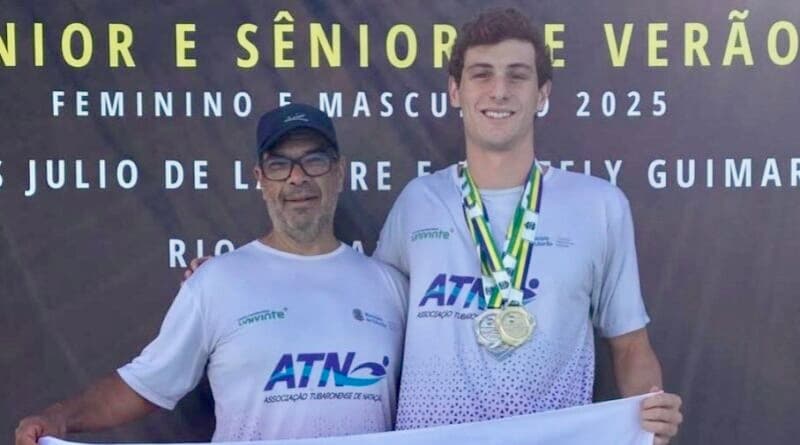 Nadador tubaronense é destaque no Campeonato Brasileiro