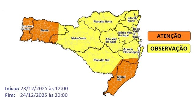 Semana do Natal será marcada por calor intenso e temporais