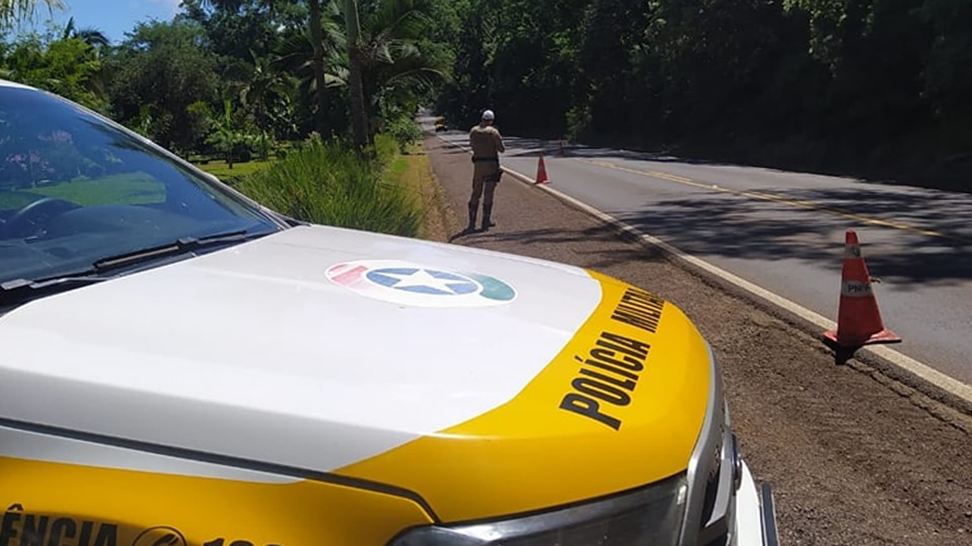 Armas e munições são apreendidas em barreira policial no Balneário Esplanada