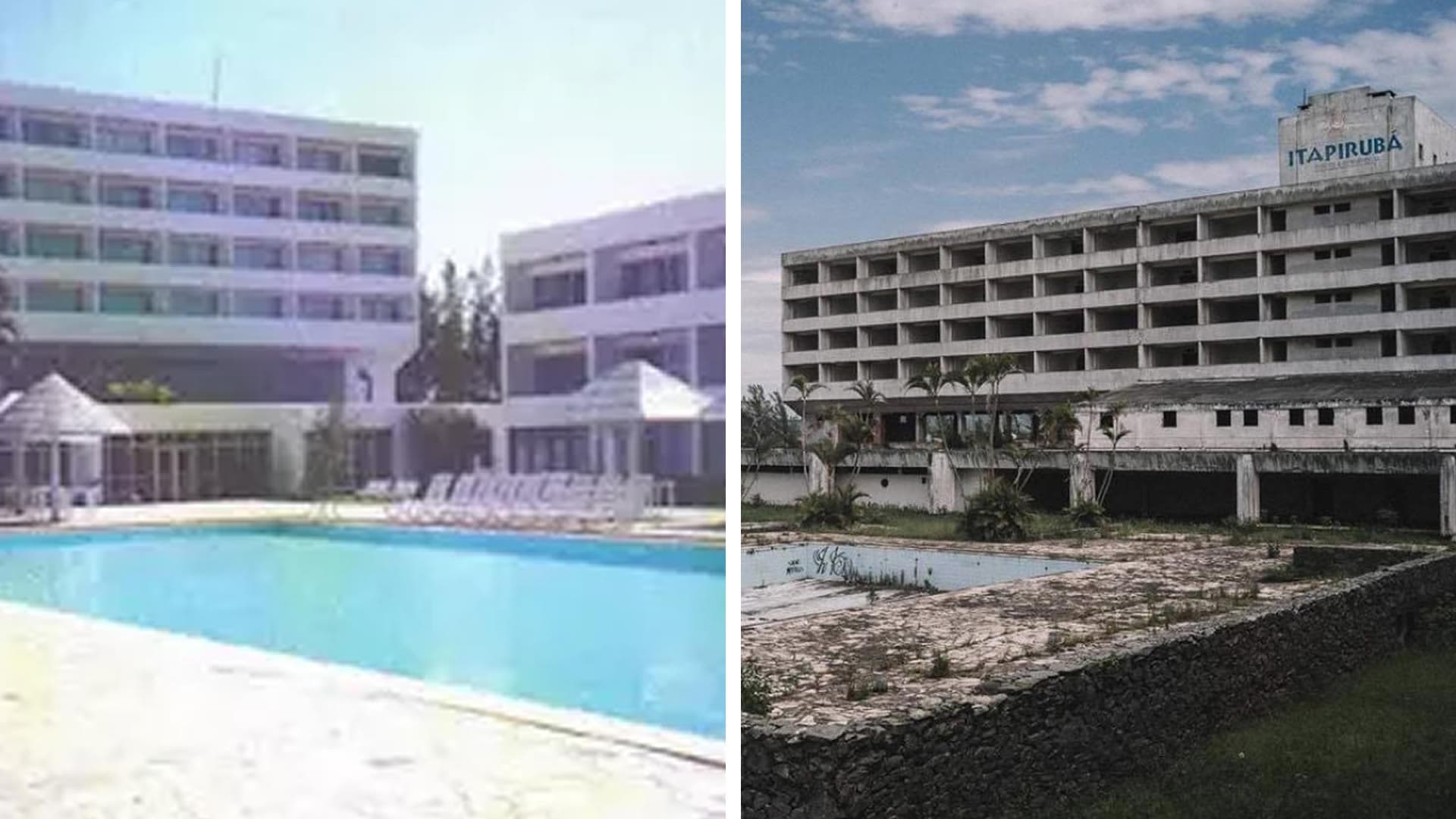 Antigo hotel em Itapirubá já foi o maior de SC e hoje permanece em ruínas