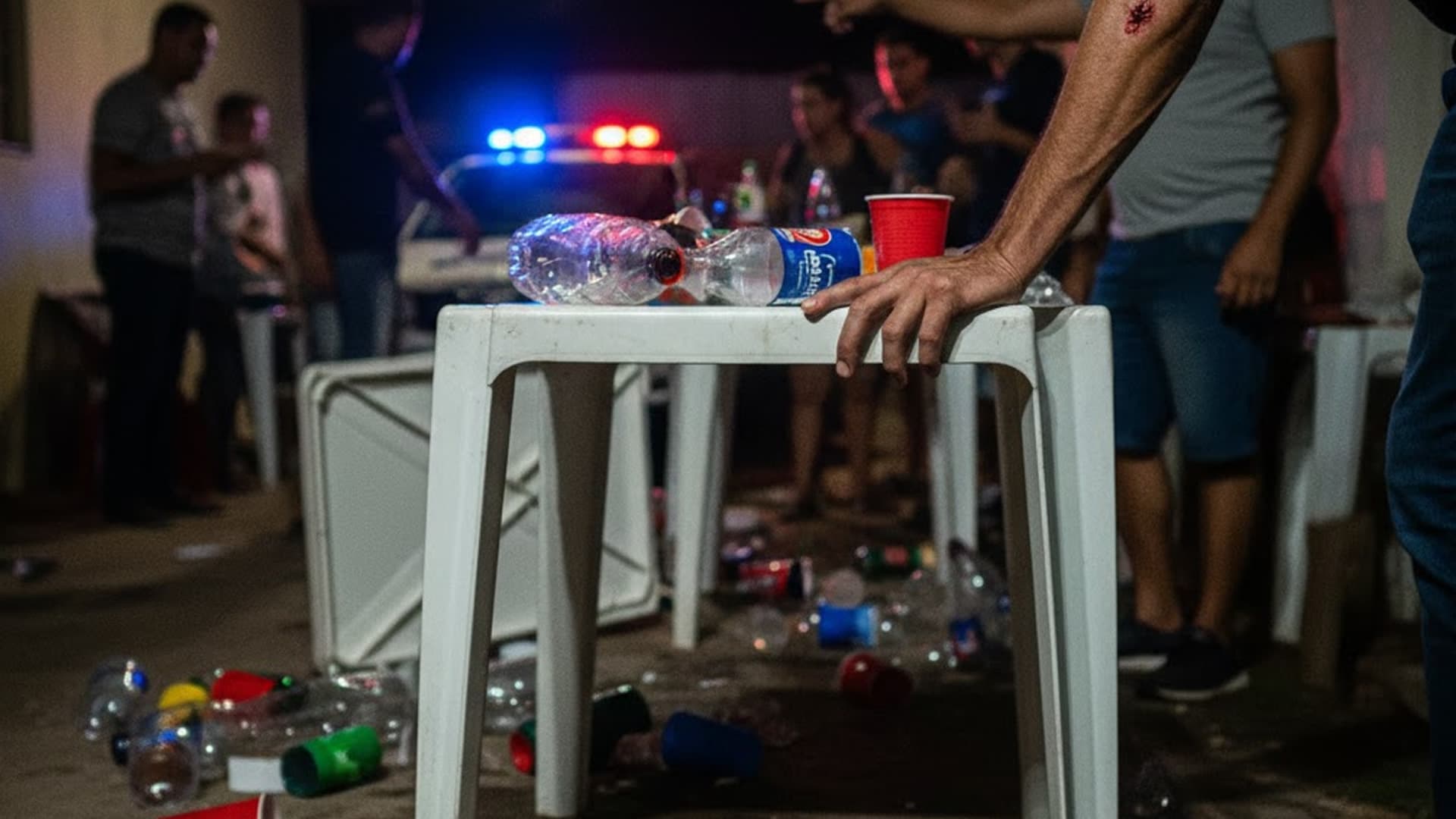 Briga em festa termina com feridos e prisão por dívida de pensão