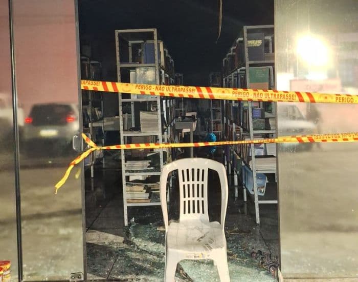 Incêndio atinge Biblioteca Municipal de Braço do Norte