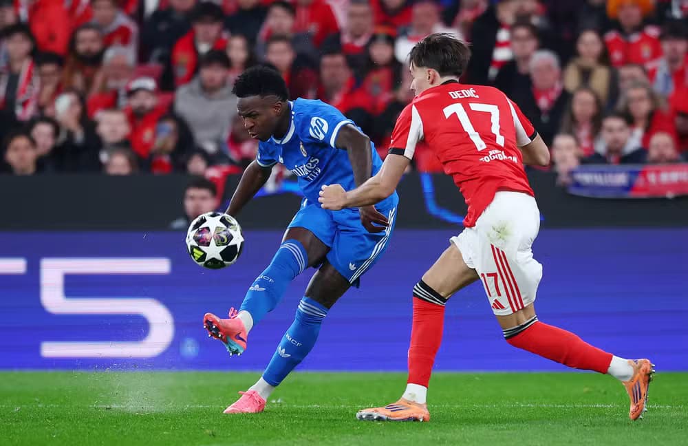 Vini Jr. denuncia racismo em partida contra o Benfica pela Champions League