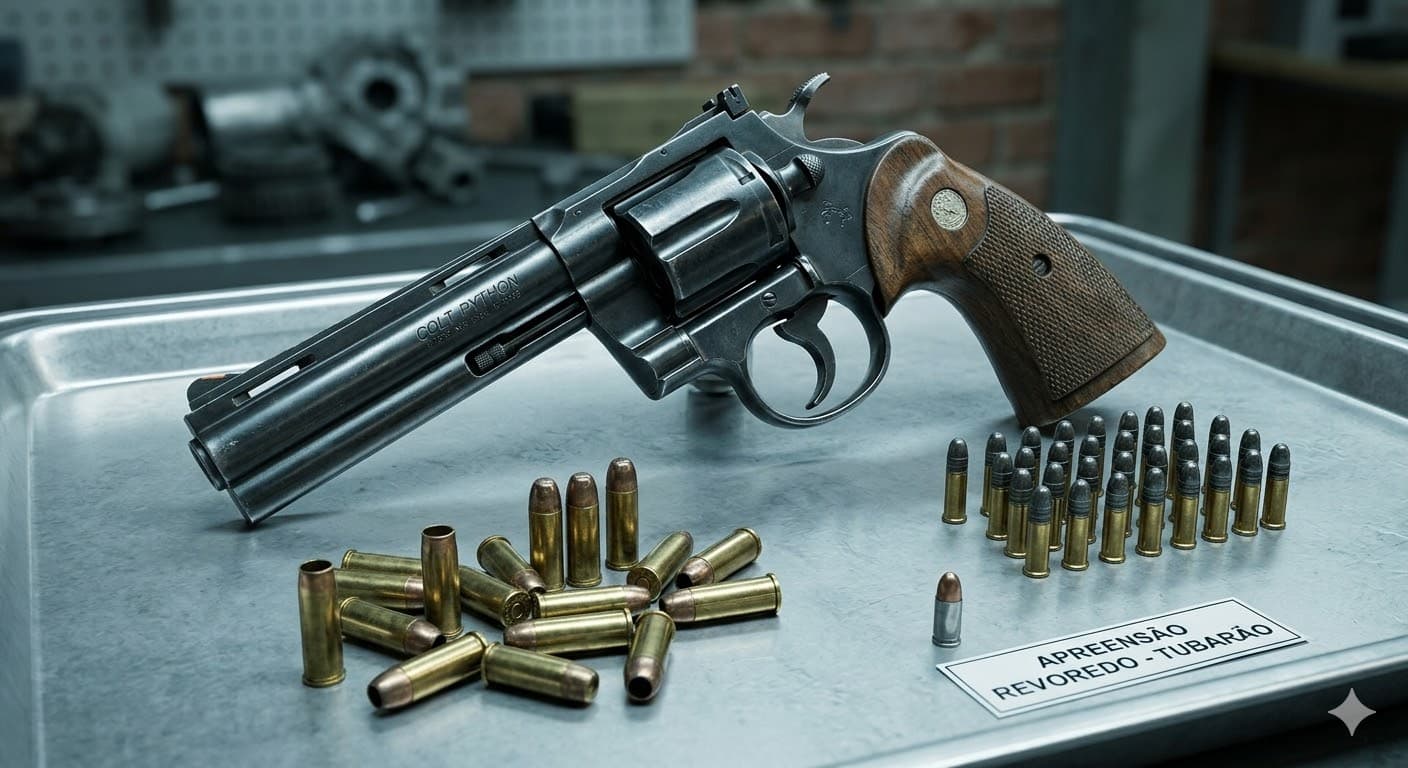 Revólver e munições são apreendidos após denúncia de venda de armas