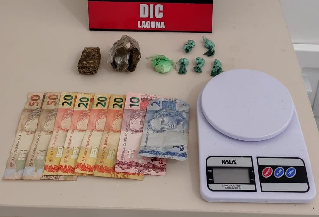 Casal é preso com cocaína, maconha e dinheiro em ponto de tráfico