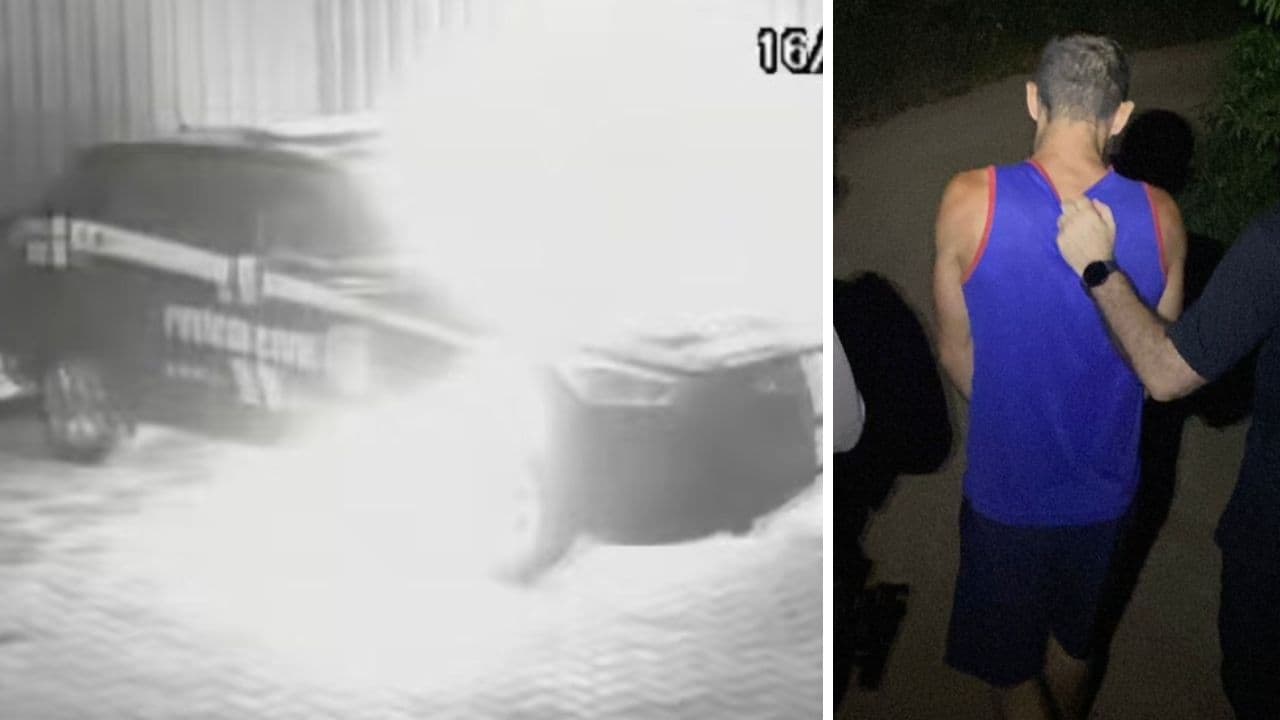 Preso autor de incêndio em viatura policial