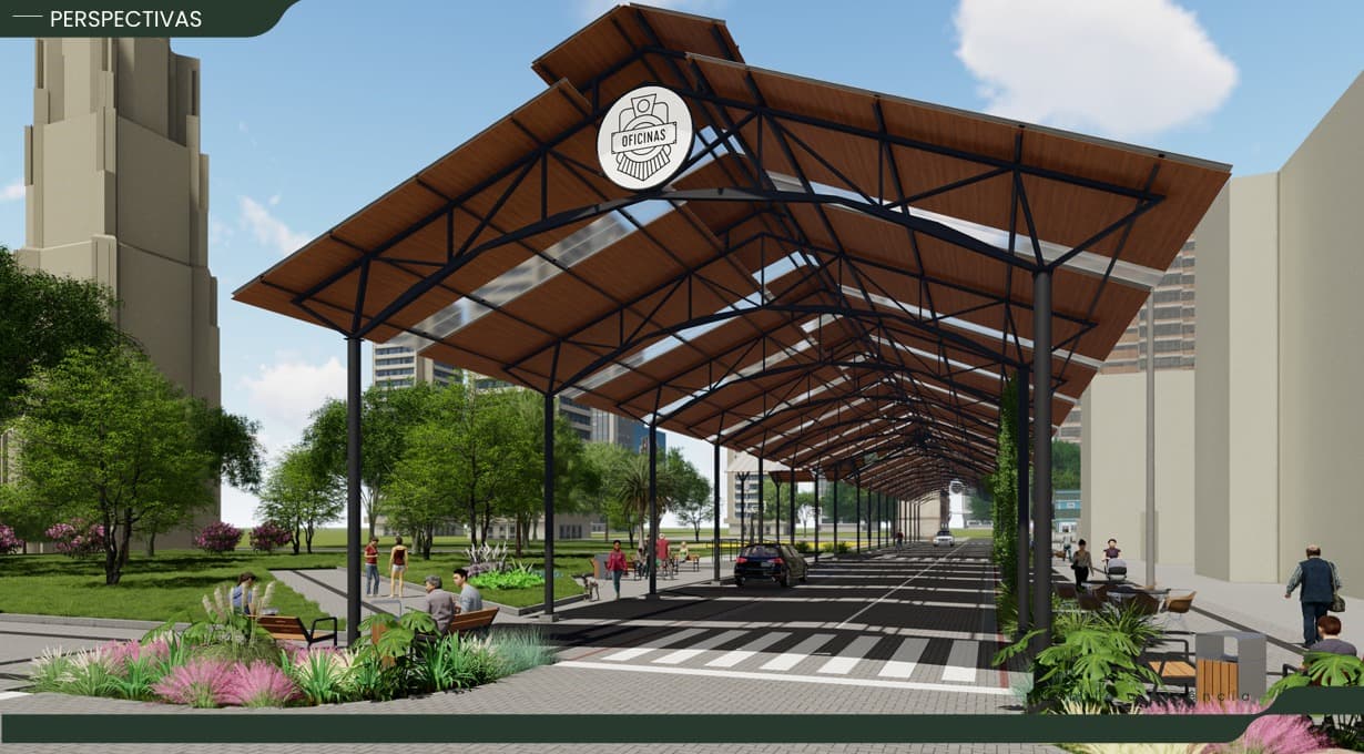 Oficinas ganhará rua coberta com investimento de R$ 2 milhões