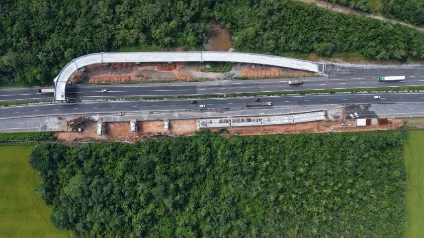 BR-101 terá interdição total no sentido sul para obras de novo viaduto