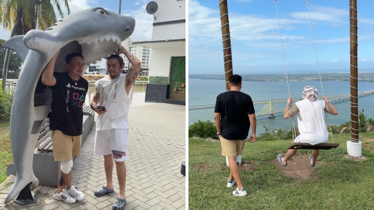 Humorista Whindersson Nunes visita pontos turísticos antes de fazer show na região