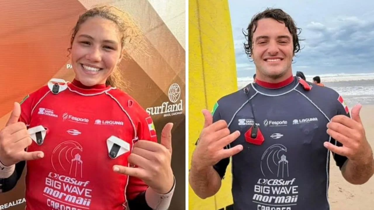 Ondas gigantes consagram campeões em Laguna