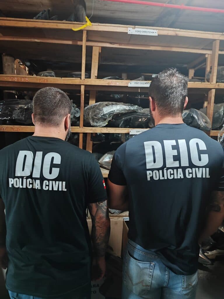 Empresário é preso com peças de veículos furtados