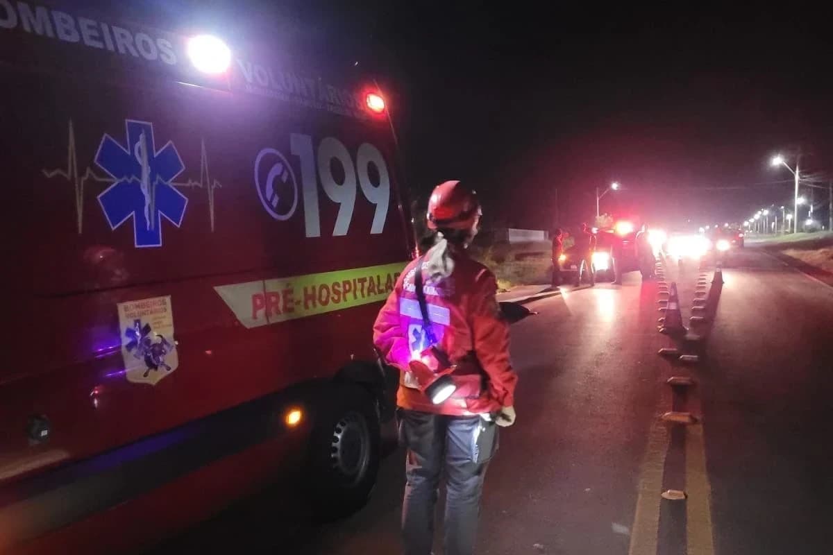 Pedestre morre após atropelamento em trecho de rodovia com pouca iluminação