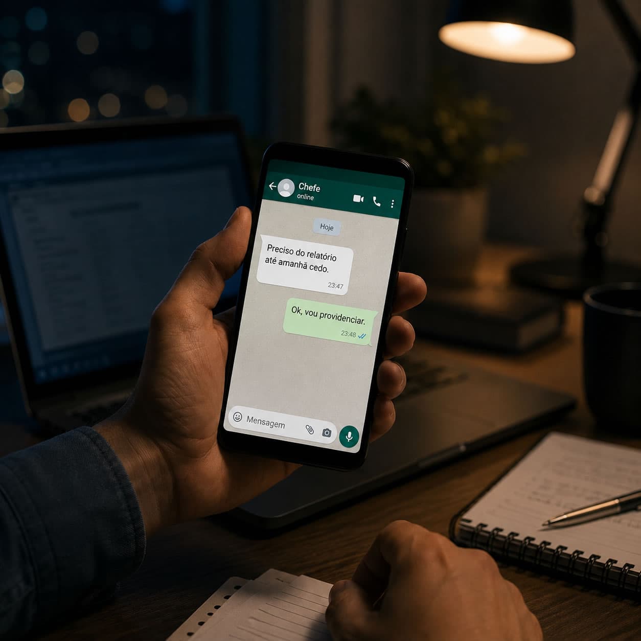 Mensagem do chefe fora do expediente: você é obrigado a responder?