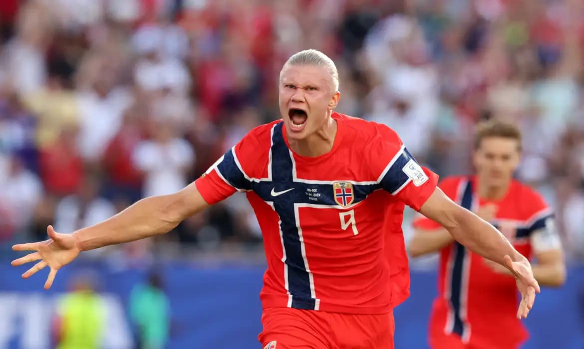 Haaland marca dois e Noruega goleia Iraque na estreia da Copa do Mundo
