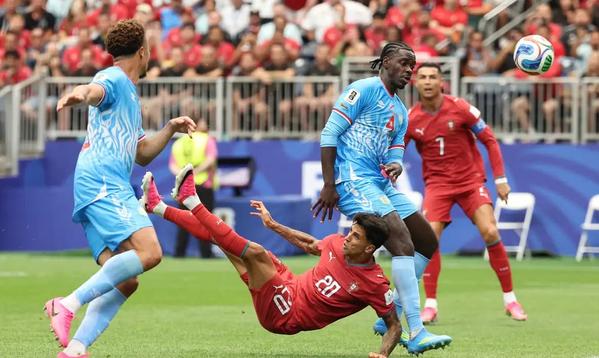 Portugal tropeça e República do Congo conquista primeiro ponto da história em Copas