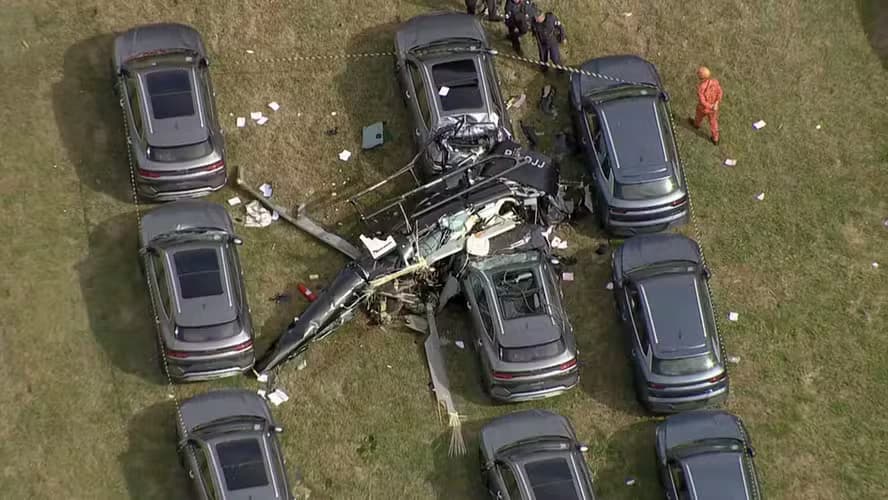 Colisão entre helicópteros mata seis pessoas no Rio de Janeiro