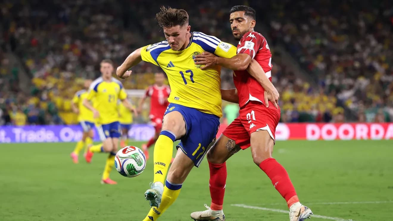 Suécia goleia a Tunísia e assume liderança isolada do Grupo F da Copa do Mundo