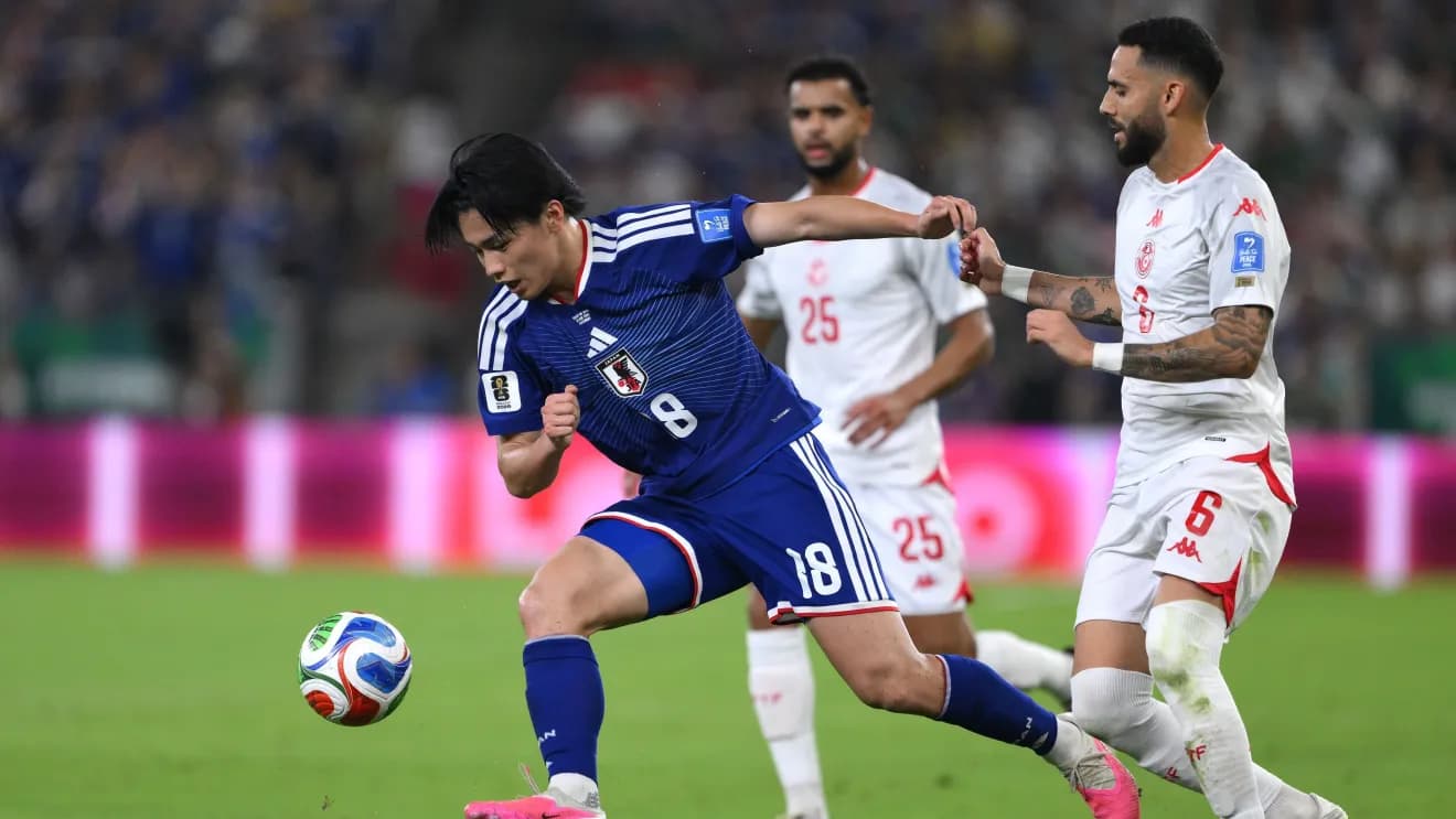 Japão goleia Tunísia no jogo 1000 das Copas e elimina africanos do Mundial