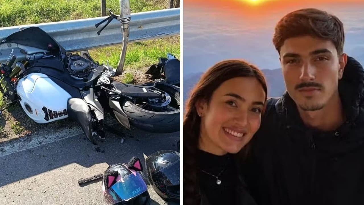 Jovem casal morre após acidente entre motos a caminho de romaria
