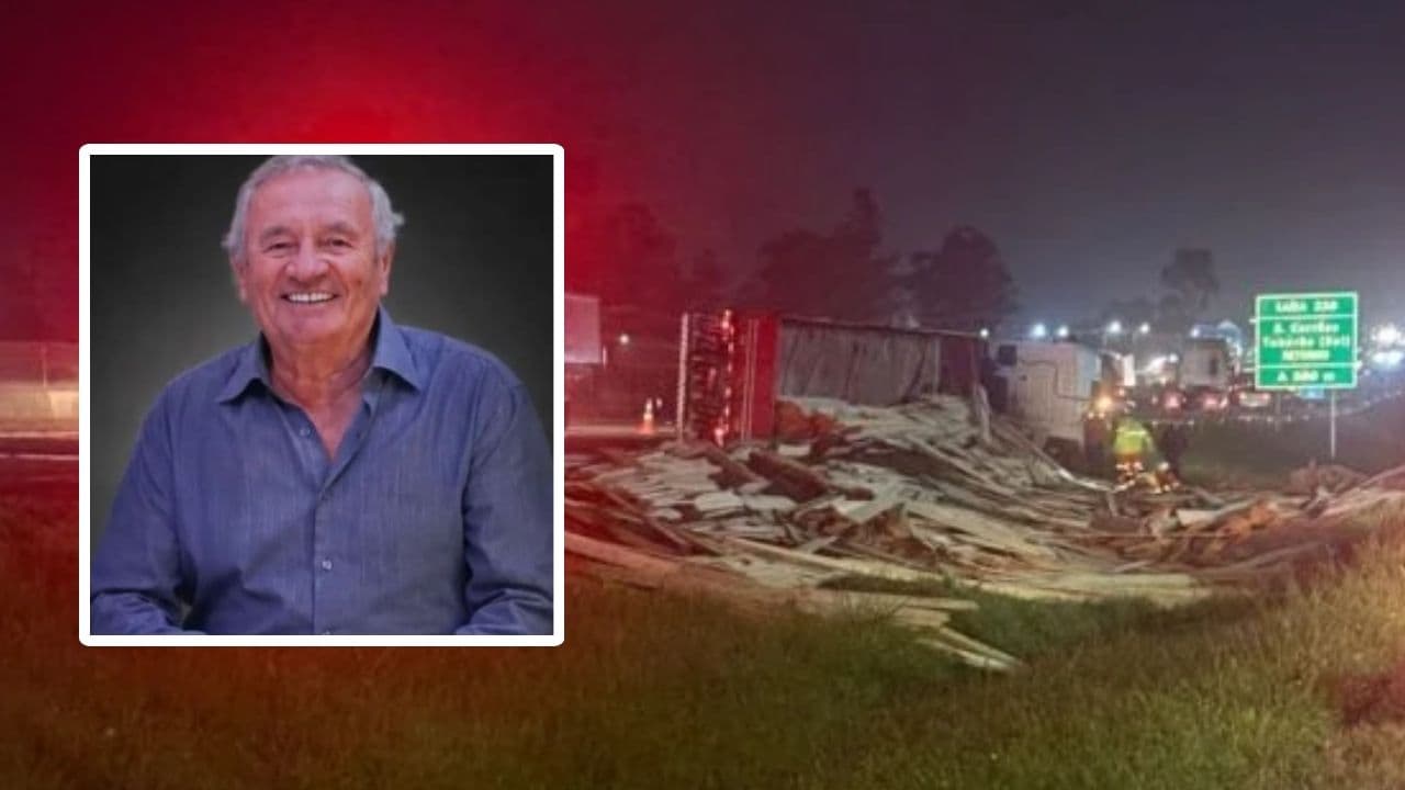 Caminhoneiro de 78 anos morre após carreta tombar na BR-101