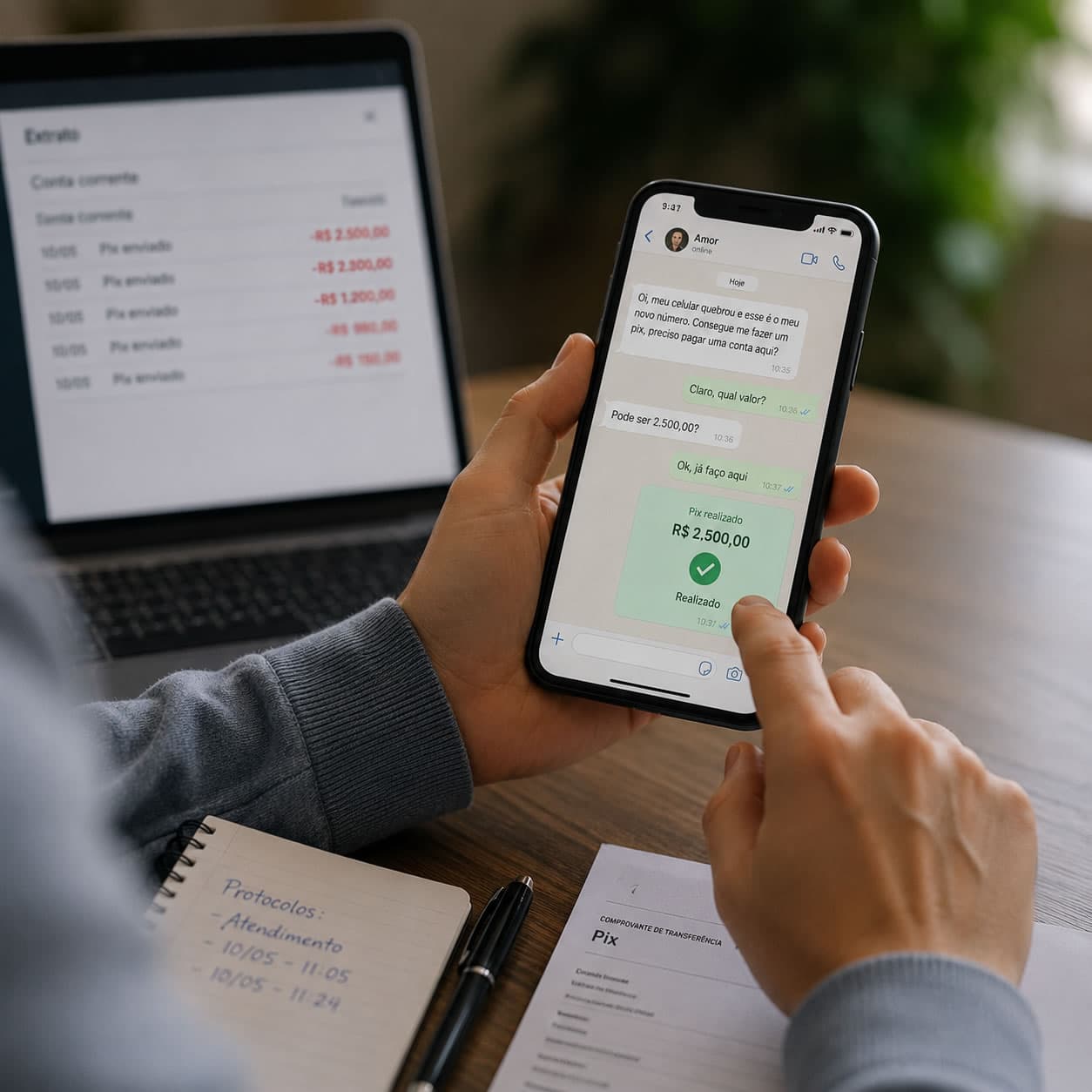 Golpe pelo WhatsApp: o banco pode ser responsabilizado?