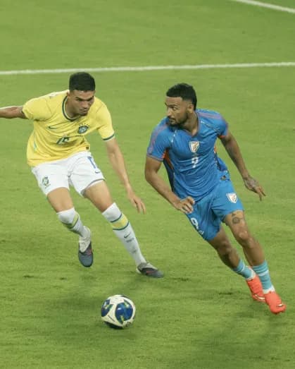 Brasil domina amistoso e goleia Índia por 4 a 0