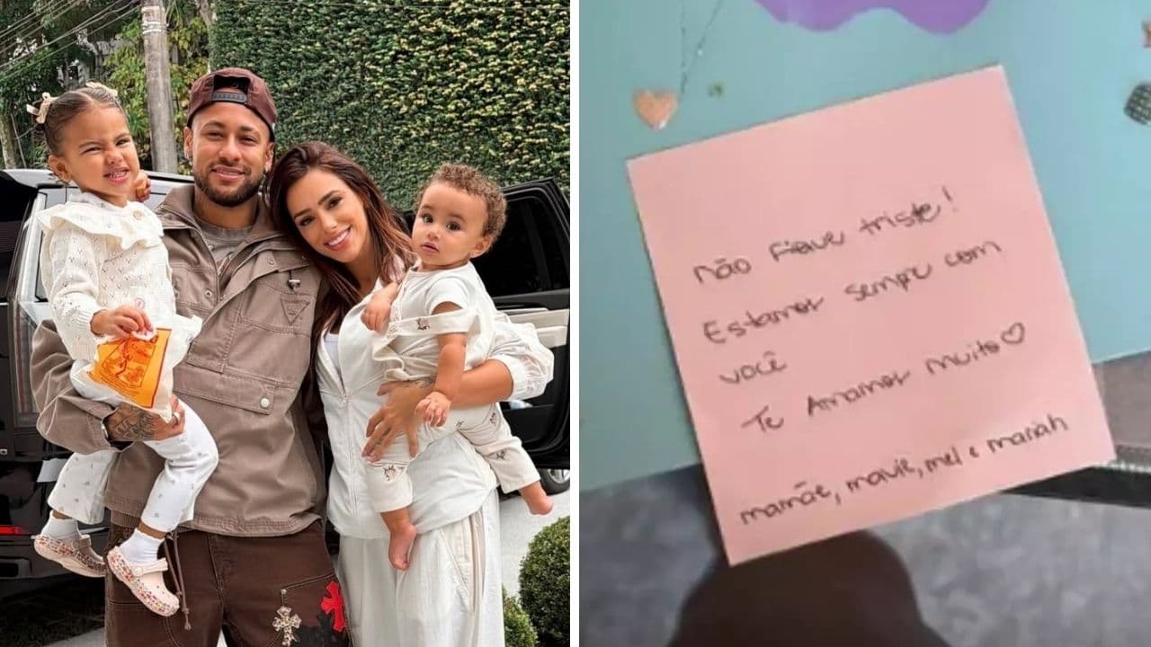 Neymar e Bruna Biancardi revelam nome da terceira filha
