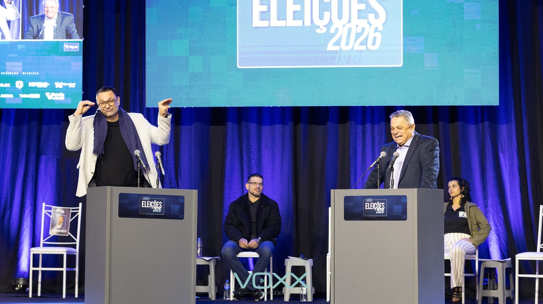 Debate do VOXX Estúdio é o mais visto na internet entre os realizados no primeiro turno