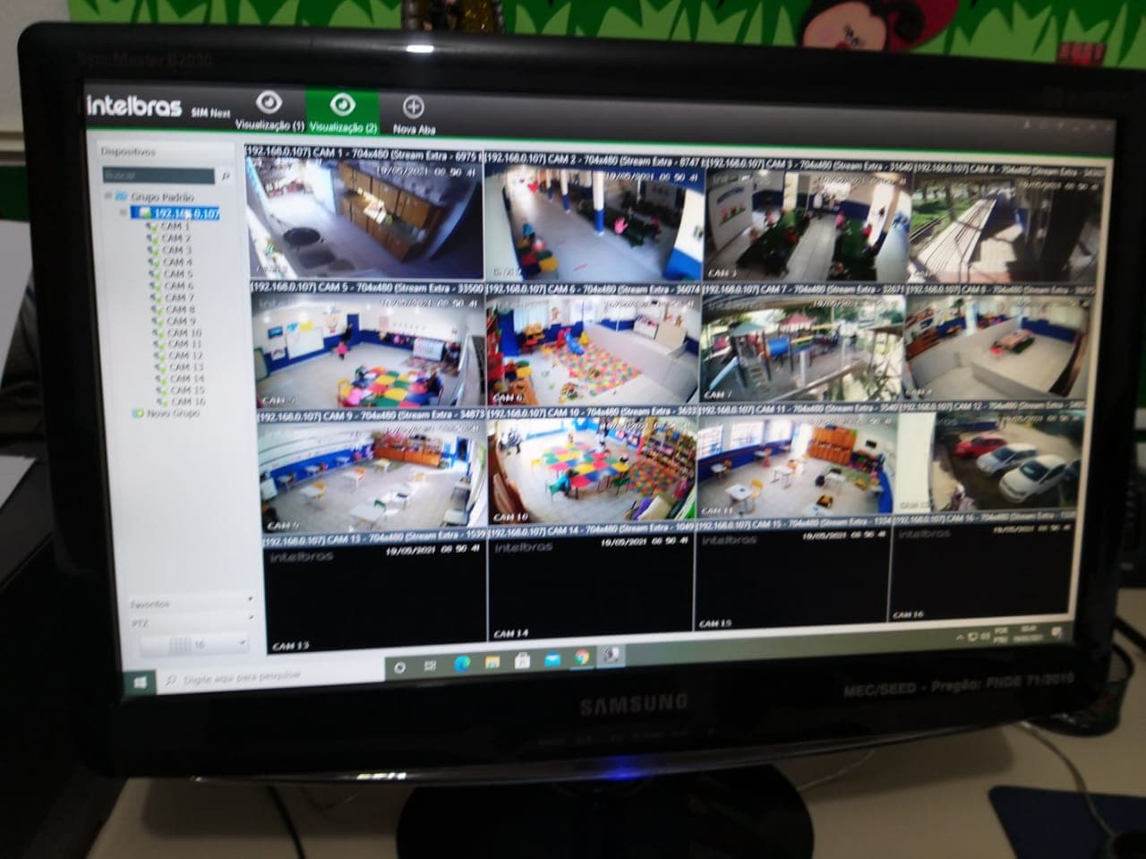 Salas de aula de Santa Rosa de Lima recebem câmeras de videomonitoramento