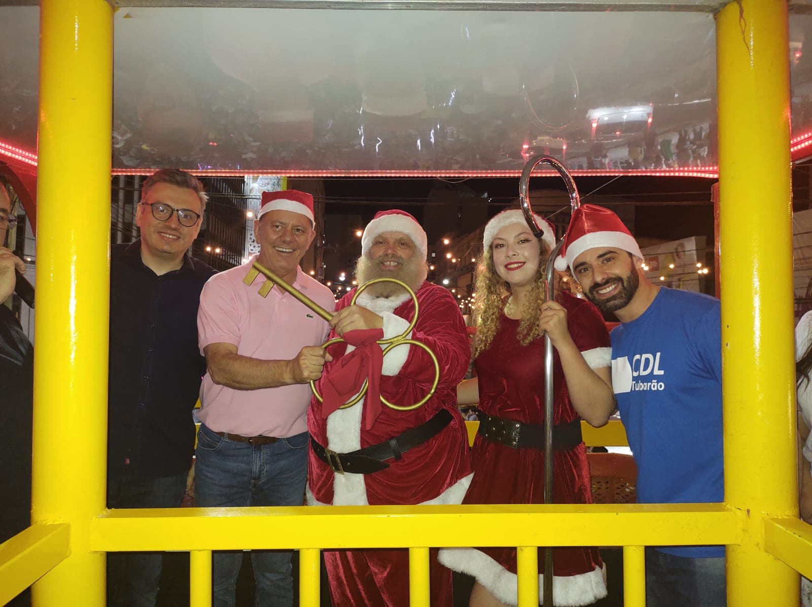 Chegada do Papai Noel faz Tubarão entrar no clima do Natal