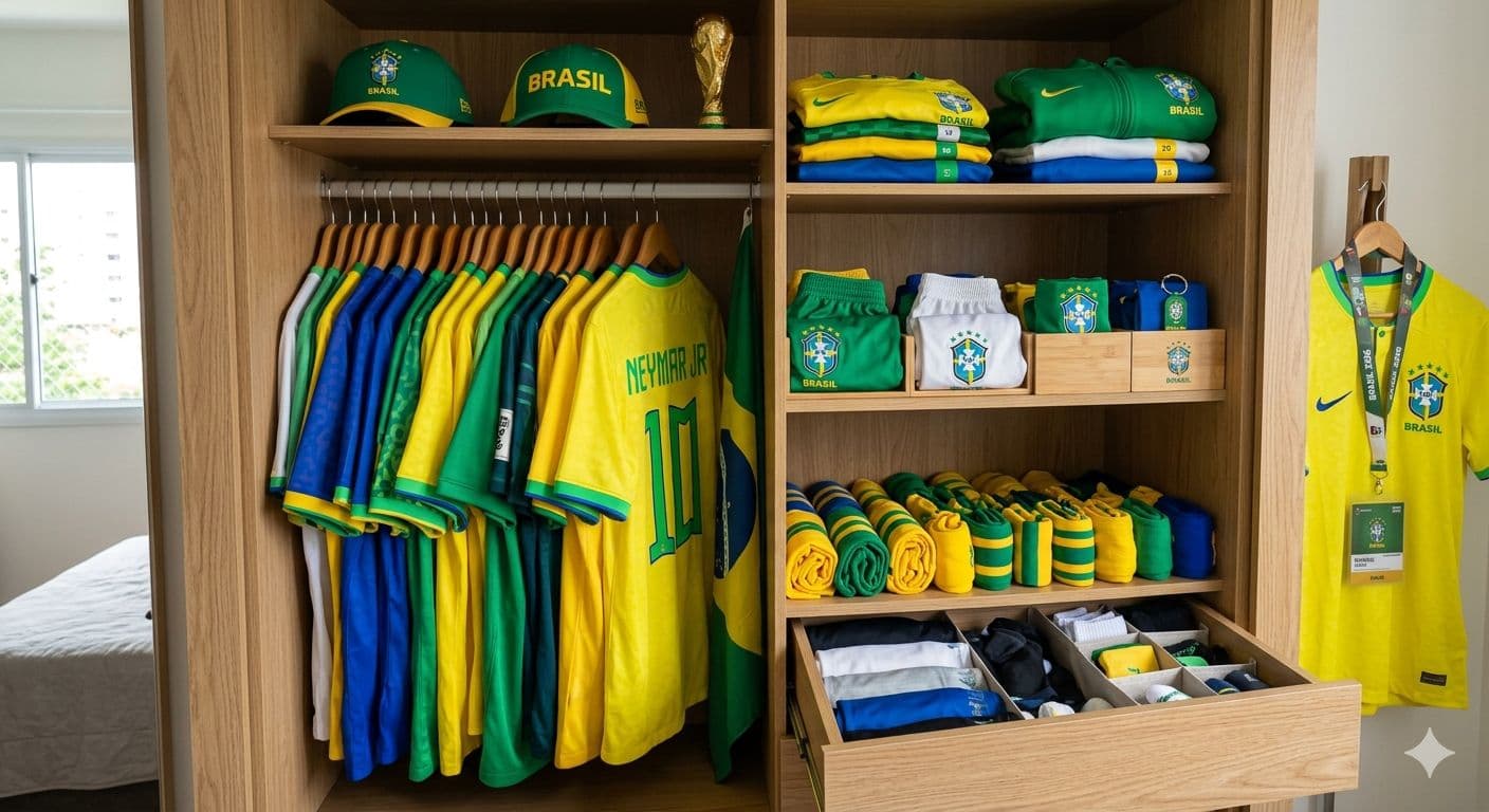 Guarda-roupa fitness: o esquema tático da organização