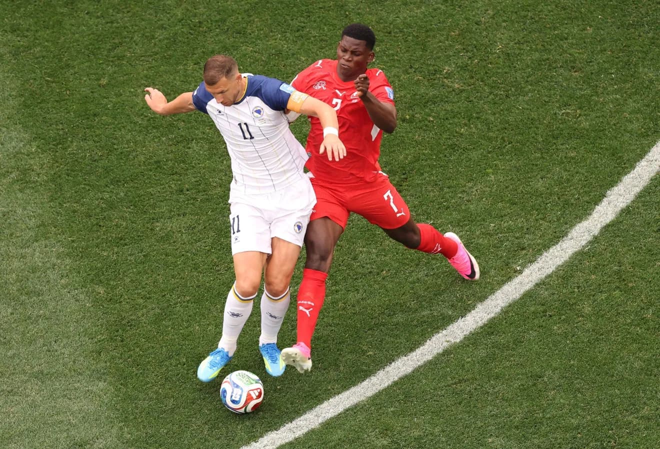 Suíça marca quatro vezes nos minutos finais e goleia a Bósnia na Copa do Mundo