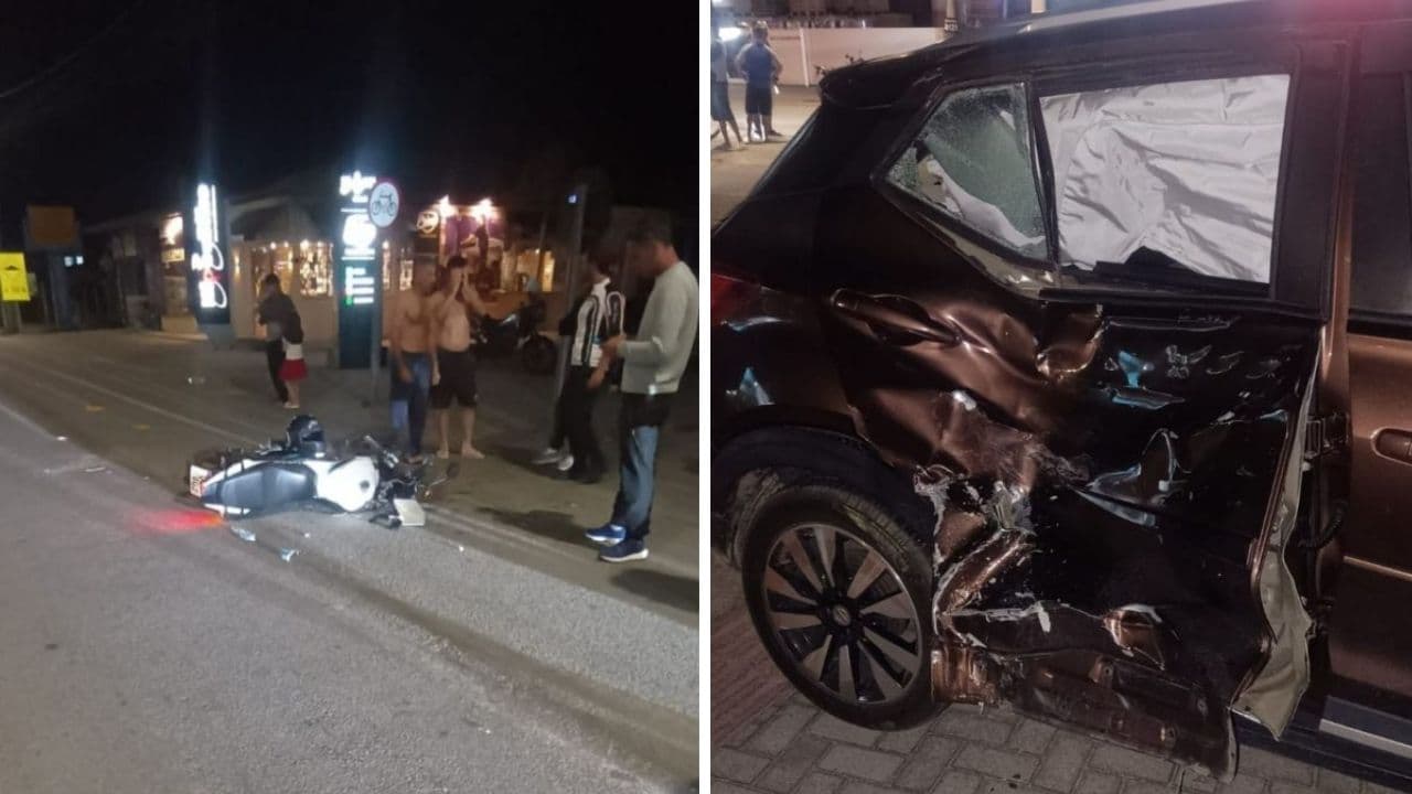 Motociclista sofre traumatismo craniano grave em acidente na SC-434